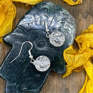 Clear Quartz spheres healing crystal sterling 925 silver manifesting clarity